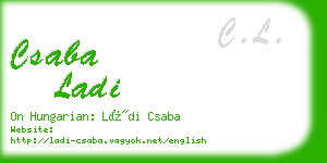 csaba ladi business card